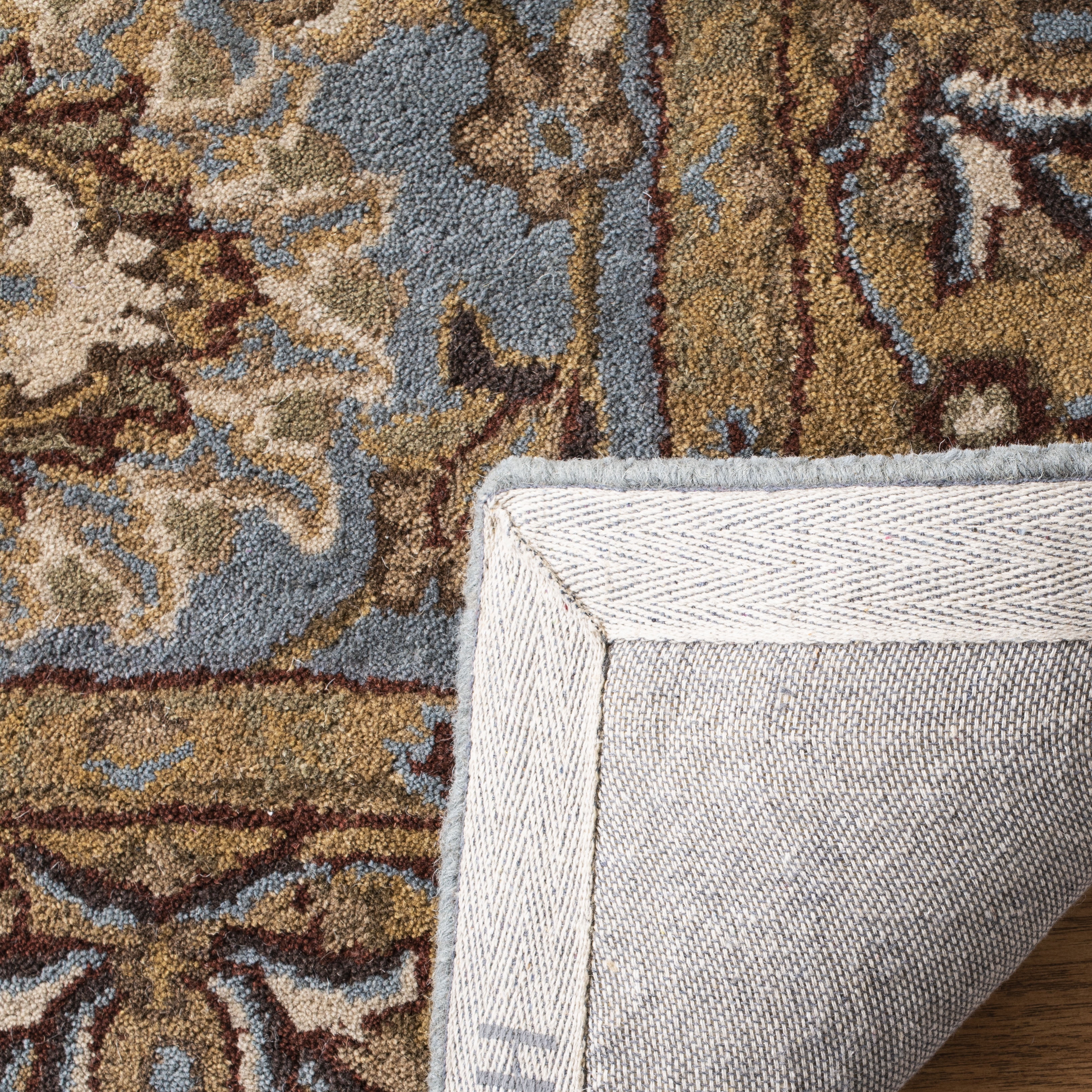 Safavieh Heritage Dexter Oriental Wool Area Rug, Blue/Gold, 10' x 10' Round