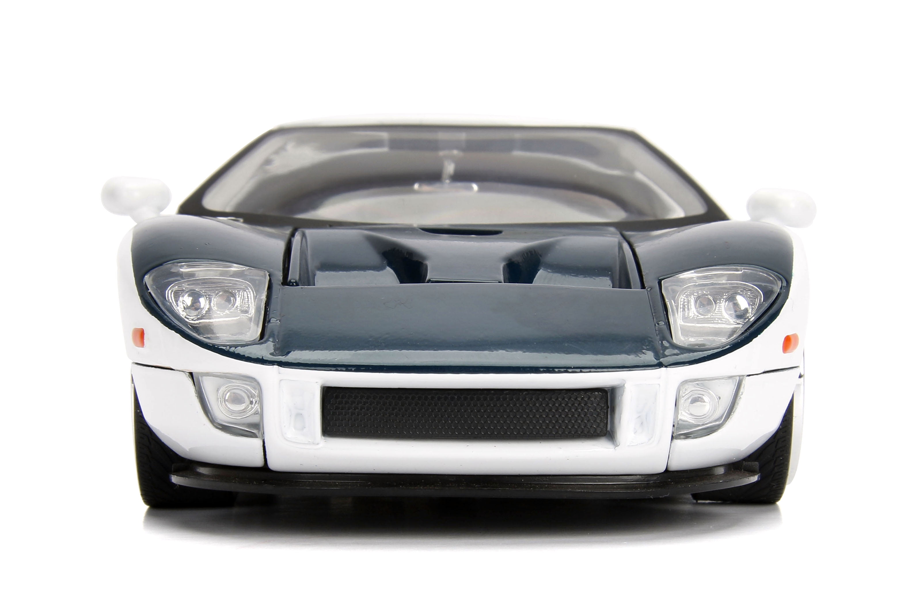 Big Time Muscle 1:24 2005 Ford GT Die-cast Car Black/White