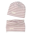 thumbnail image 2 of Conjunto de gorro y bufanda de lazo para bebés, niños y niñas, gorros tejidos de algodón suave para niños, gorro y bufandas con cuello para niños pequeños, 2 of 8