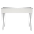 thumbnail image 3 of UBesGoo  Computer Desk, Mirrored Surface Laptop Table, Study Table with 3 Broken Glass Drawer, Silver, 3 of 9