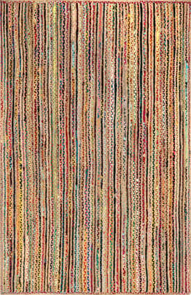 thumbnail image 2 of nuLOOM MGNM05A-606R Aleen Braided Cotton/ Jute Multi 6', 2 of 2