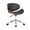 Gray, variant on Armen Living Daphne Modern Faux Leather Office Chair in Black