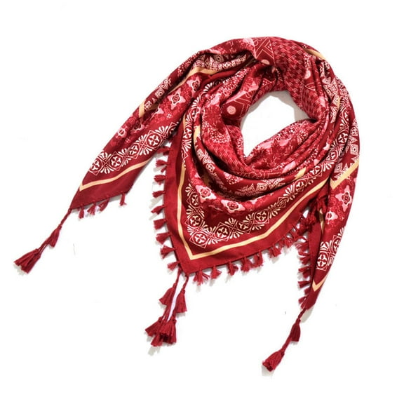 CHEGUTA Scarf for Women Winter Scarf,Women's Bohemian Ethnic Style Tie Tassel Large Scarves