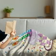 thumbnail image 3 of Birthday Soft Flannel Fleece Blanket, Creamy Cake Illustration with Candles Retro Style Polka Dots Stars Striped Design, Cozy Plush for Indoor and Outdoor Use, 70" x 90", Multicolor, by Ambesonne, 3 of 5