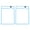 Blue, variant on 2Pcs Erasable Hanging Plastic File Bags Transparent Document Storage Pouch Pockets Green Plastic