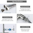 thumbnail image 3 of WOWOW Brushed Nickel Stainless Steel 304 Pull Down Single Handle Kitchen Faucet with Accessories, 3 of 8