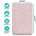 thumbnail image 5 of Dog Food Mat for Pet Dog Food Mat, Dog Mat for Food and Water, Pet Dog Cat Bowl Mat, Non-Slip Super Absorbent Cat Feeding Mat with Pink Cherry Blossom,16inx24in, 5 of 7