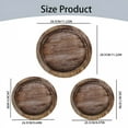 thumbnail image 3 of ACDANC 2026 New Durable Solid Wood Round Serving Tray,Elegant Natural Wooden Platter for Breakfast,Snacks,Tea,Or Home Decor,Perfect for Dining Table,Round Wooden Trays for Decor Parties and Gifting,L, 3 of 7