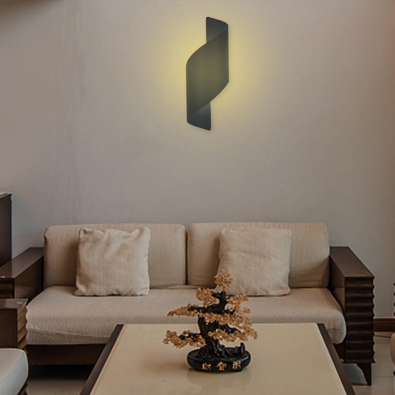 Light Sconce Lighting Fixtures Wall Mounted Energy-Saving Aluminum Alloy Modern Corridor Garden Porch Decoration , Black