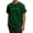 AB600 Dark Green, variant on Men'S Graphic T-Shirts Letter Print Short Sleeve Crew Neck Tops Lightweight Leisure Man Summer Vacation Party Outfits White Size Xxxl
