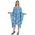 thumbnail image 3 of Moomaya Printed Short Turkish Kaftan For Women's Sexy Kaftan Evening Gown Beachwear Dress, 3 of 6
