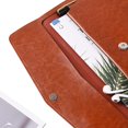 thumbnail image 4 of FFIY File Folder Organizer PU Leather File Jackets Document Holder Project Pockets with Magnetic Closure Button and Inner Bag for A4 Letter Size Paper (Black), 4 of 8