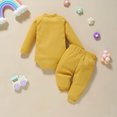 thumbnail image 2 of Vedolay Fall Outfits for Girl Kids Toddler Girls Clothes Fall T-Shirt and Pants Set,Yellow 6-12 Months, 2 of 3