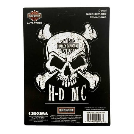 - Harley-Davidson Skull & Crossbones Stick Onz Decal Set, 6 x 8 inches CG25056, Harley Davidson