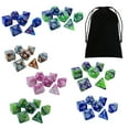 thumbnail image 4 of Juego de dados poliédricos acrílicos de 49 piezas, D8, D10, D12, D20, juguetes, dados rodantes bicolores, dados para juegos de rol, juegos de mesa KTV Estilo A Macarena dados de juego, 4 of 8