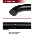 thumbnail image 3 of TAC Side Steps Fit 2013-2021 Nissan Pathfinder (Excl. Platinum Series) 3" Black Side Bars Nerf Bars Step Rails Running Boards Off Road Exterior Accessories (2 Pieces Running Boards), 3 of 5