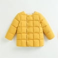 thumbnail image 2 of Huowey Kids Toddler Baby Girls Boys Winter Warm Thick Solid Color Cotton Long Sleeve Padded Clothes Coat Jacket Classic Dailywear, 6-7 Years, 2 of 5
