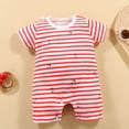 thumbnail image 2 of mgoYE Baby Boy Clothes 3-6 Months Newborn Baby Boy Clothes Infant Romper Outfit Cute Pattern Short Sleeve Summer Clothing|Hot Pink 12-18 Months, 2 of 4