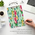 thumbnail image 4 of FMSHPON Retro Floral Clipboard Hardboard Wood Nursing Clip Board and Pull for Standard A4 Letter 13x9 inches, 4 of 7
