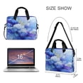 thumbnail image 3 of 16" Laptop Briefcase for Work Travel Laptop Shoulder Bag Carrying Handbag Laptop Case Blue Ink Clouds, 3 of 8