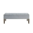 thumbnail image 3 of Plush Tufted Storage Bench Velvet with Wood Frame, 48 " Stylish Seating Solution for Bedroom, Living Room, or Entryway, 3 of 7