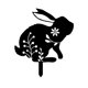 thumbnail image 2 of Conejo decorativo silueta estaca jardín Animal estatua silueta patrón Pascua Estilo A Sharpla estacas de conejo, 2 of 8