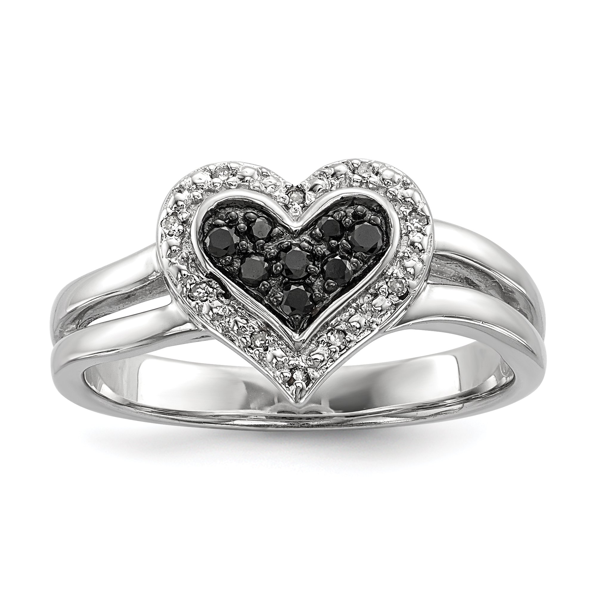Bague Cœur Argent 925 Avec Opale Synthétique Blanche Et Diamant - Taille 8, Fait Main