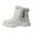 Grey, variant on Winter Boots for Women,Winter Snow Boots Solid Color Ankle Boots with for Comfort and Warmth In Cold Weather Seasons,Shoes for Winter,Size:5.5