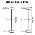 thumbnail image 2 of Industrial Door Hinge Gap Adjusting Wrench Tool Kit, Sliver, Steel, Plated, 14-19mm & 23-25mm Hinge Gap Adjusting Wrench, 2 of 6