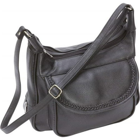 Faux Leather Purse With Multiple Interior & Exterior Pockets