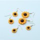 thumbnail image 2 of Pendientes colgantes de joyería simples a la moda, pendientes de margaritas amarillas esmaltadas, bonitos pendientes de girasol personalizados para mujeres y niñas oso de fresa Electrónica, 2 of 6