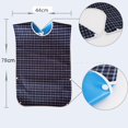 thumbnail image 4 of SHAR 1pcs Waterproof Adult Bibs Catcher Protector Disability Reusable Washable Clean，Green, 4 of 5