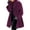 Purple, variant on Womens Winter Wool Coat Trench Jacket Ladies Warm Slim Long Overcoat Outwear Camel Color XL