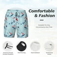 thumbnail image 3 of Honeii Sailboats Anchors Print Men's Swim Shorts,Mens Swim Trunks,Breathable Mesh Beach Shorts for Swimming,Surfing, and Beach Activities-Small, 3 of 6