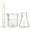 Assorted Color, variant on MasteelfCA 3pcs Glass Graduated Cylinders Beakers Conical Flask Scientific Laboratory Tool