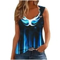 thumbnail image 2 of Hoshose Summer Loose Tank Tops for Women V-neck Casual Sleeveless Womens Tops, 2 of 4