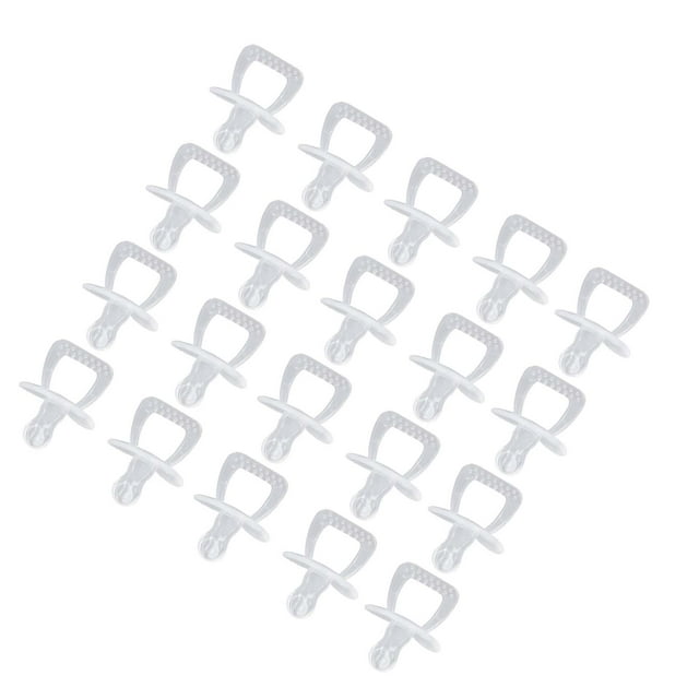 Soother Pacifiers, One Piece Dishwasher Safe Flat Head Infant Pacifiers 20pcs Super Soft Silicone for Newborn for Home