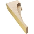 thumbnail image 6 of 3"W x 6"D x 18"H Thin Rivera Rough Cedar Woodgrain TimberThane Corbel, Primed Tan, 6 of 6