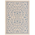 thumbnail image 2 of Safavieh Courtyard Nanda Botanical Indoor/Outdoor Area Rug, Natural/Blue, 5'3" x 7'7", 2 of 9