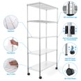thumbnail image 6 of IVV 5 Tier Shelving Unit, NSF Certified Metal Wire Shelf, Heavy Duty Steel Utility Shelf Storage Rack Organizer 700 LBS Capacity - 30"L x 14"W x 60"H, Chrome, 6 of 10
