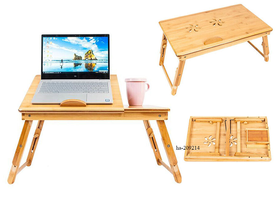 IM Beauty Bamboo Portable Laptop Notebook Computer Desk Bed Tray Stand