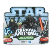 Star Wars Galactic Heroes Mini Emperor Palpatine & Darth Vader Figure, 2 Pack