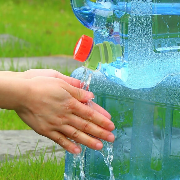 CIMAXIC Beverage Dispenser Tap Tea Faucet Abs Light Set (4Pcs: 2 Faucets   2 Plugs)