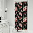 thumbnail image 2 of Waterproof Pioneer Shower Curtain 36x72 Inch Polyester Unique Colorful Floral Shower Curtain for Bathroom Hotel Home Decor with 7 Plastic Hooks, 2 of 5