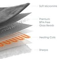 thumbnail image 4 of Pure Enrichment WeightedWarmth - 2-in-1 Original Heated Weighted Blanket (50? x 60?) 13lbs, 4 Heat Settings, BPA-Free Non-Toxic Glass Beads, Soft Micromink and Sherpa, with Storage Bag, 4 of 5