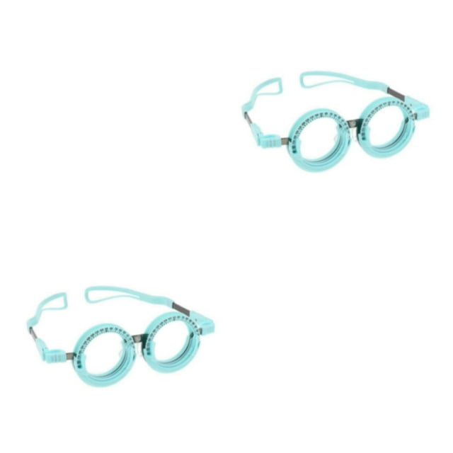maskred Adult Optical Trial Lens Frame Eyeglasses Optometry Optician Tool Optic Blue 54mm 2Set