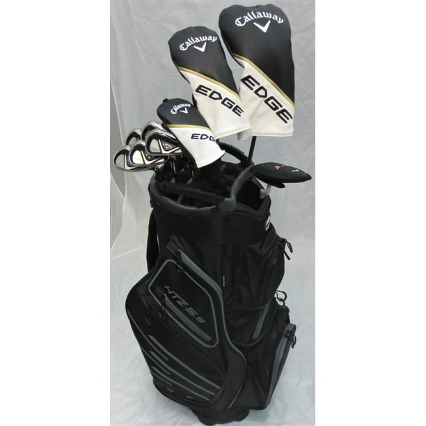 Mens Callaway Complete Golf Set Driver, Fairway Wood, Hybrid, Irons, Putter, Stand Bag Stiff