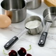thumbnail image 6 of Oster Blakeley 4 Piece Stainless Steel Measuring Cup Set in Dark Gray with Wood Handles, 6 of 6