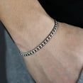 thumbnail image 5 of 5mm Stainless Steel Bracelet Necklace Jewelry Set Cuban Curb Chain Men's Jewelry, 5 of 5