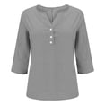 thumbnail image 5 of Womens T Shirts 2026 Short Sleeve V-Neck Shirts Cute Fit Summer Casual Tee Tops S-XXL, 5 of 8